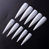 曼姿琳 Transparent white fake nails for nails, 500 pieces