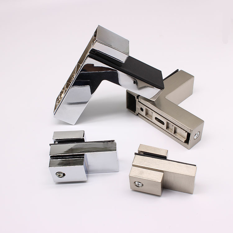 En stock cepillado/brillante ajustable de tipo F clip de vidrio clip de baño cocina titular de vidrio titular de madera contrachapada