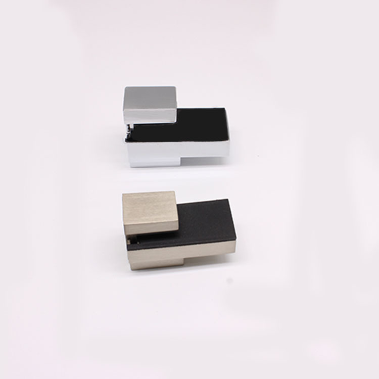 En stock cepillado/brillante ajustable de tipo F clip de vidrio clip de baño cocina titular de vidrio titular de madera contrachapada