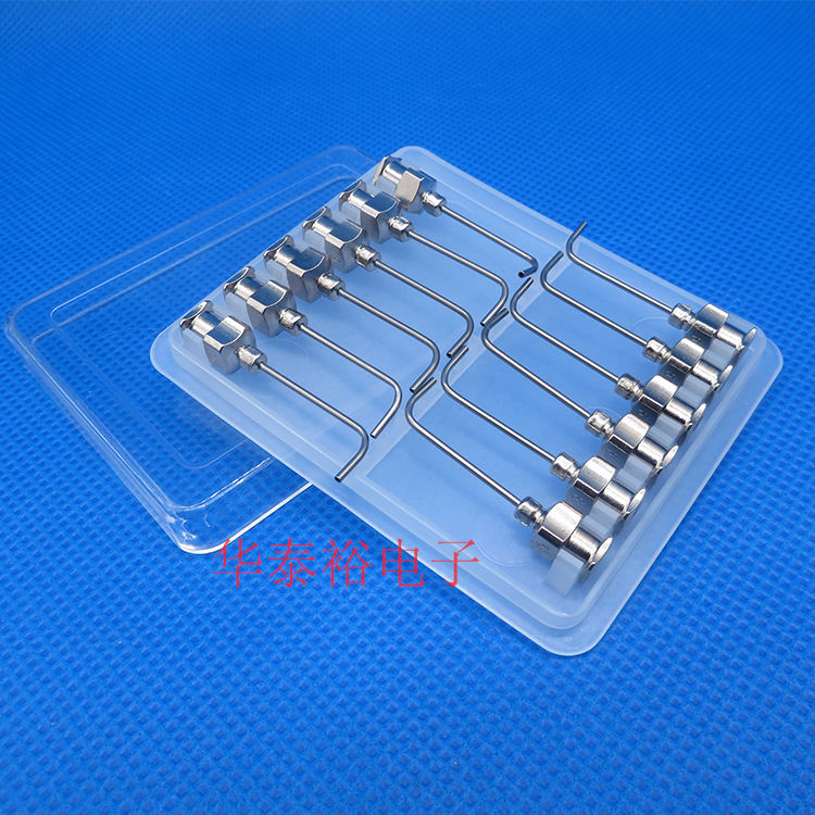 1英寸90度不锈钢点胶针头弯角针头弯度点胶机针筒卡口弯头针咀管