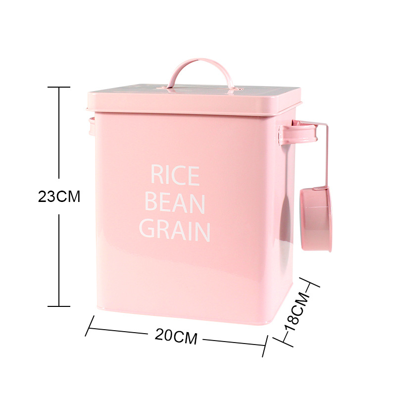 One-piece dropshipping rice bucket storage bucket iron bucket flour…