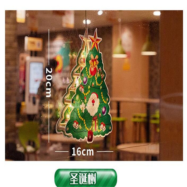 Amazon Venta caliente LED cocina ventana lechón luces colgantes luces de Navidad luces de colores decoración navideña escena ambiente luces