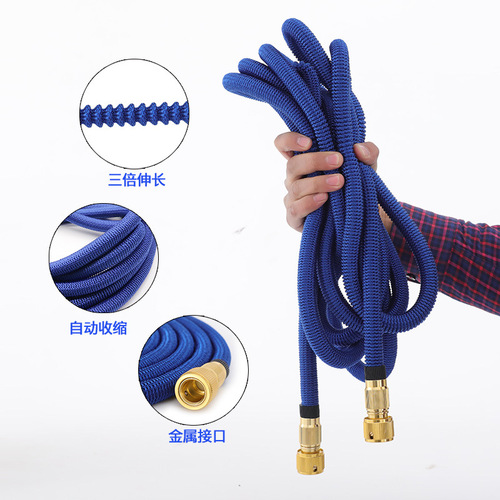 Factory direct sales high-pressure car wash tool set household garden car wash watering flowers magic automatic telescopic water pipe