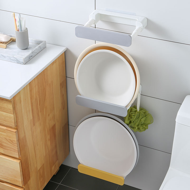 Bathroom Retractable Basin Rack Multi-functional Kitchen Pot Cover Rack Wall-mounted Punch-free Storage Rack Hidden Hook Bathroom Retractable Basin Rack Multi-functional Kitchen Pot Cover Rack Wall-mounted Punch-free Storage Rack Hidden Hook