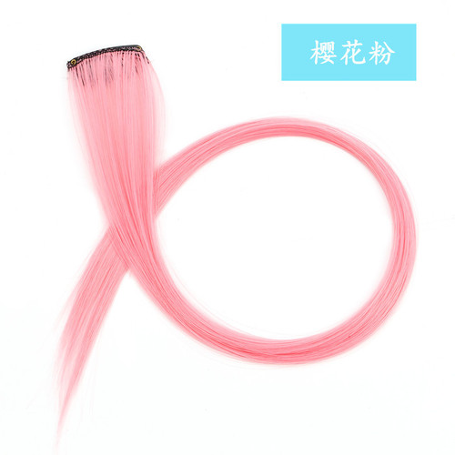 Colorful weft earphone hair color woven hair color tape matte high-temperature silk can be straightened with one clip long hair direct source factory distribution