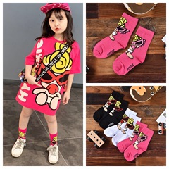 Children's cartoon socks, cartoon cute crew socks, suitable for parent-child.