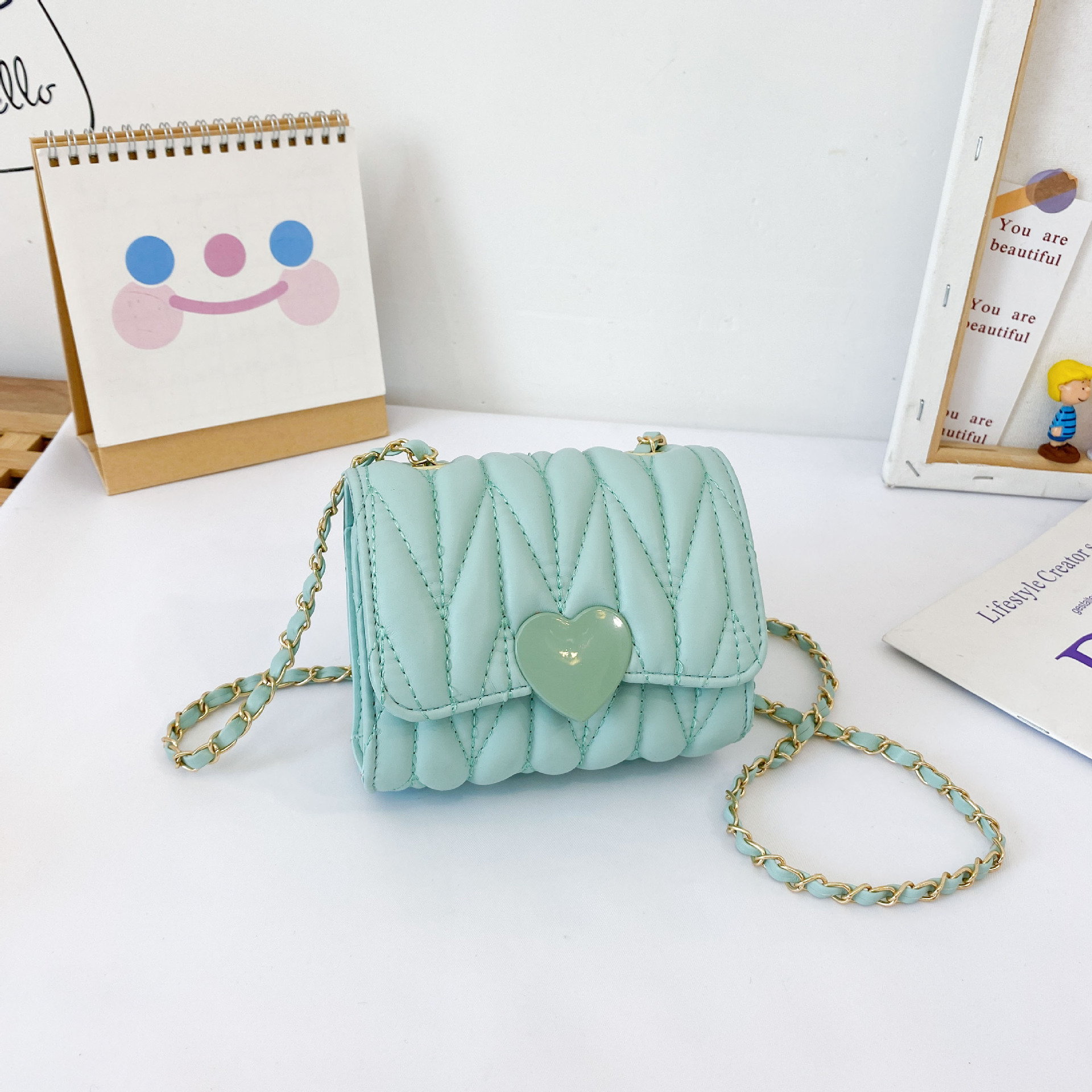 Bolso de los niños de moda bolsa de mensajero de las niñas de estilo occidental bebé princesa pequeña mochila Linda niña MINI BOLSA DE MODA