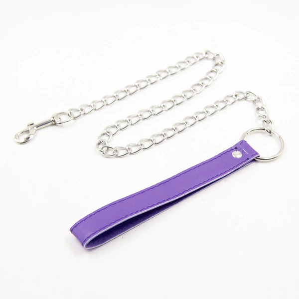 Purple leather