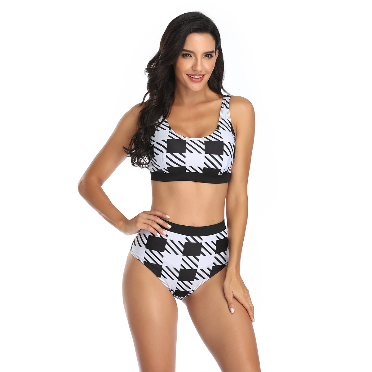 New European and American Sports Vest Split Boxer Bikini Set Amazon Aliexpress Manufacturer Wholesale