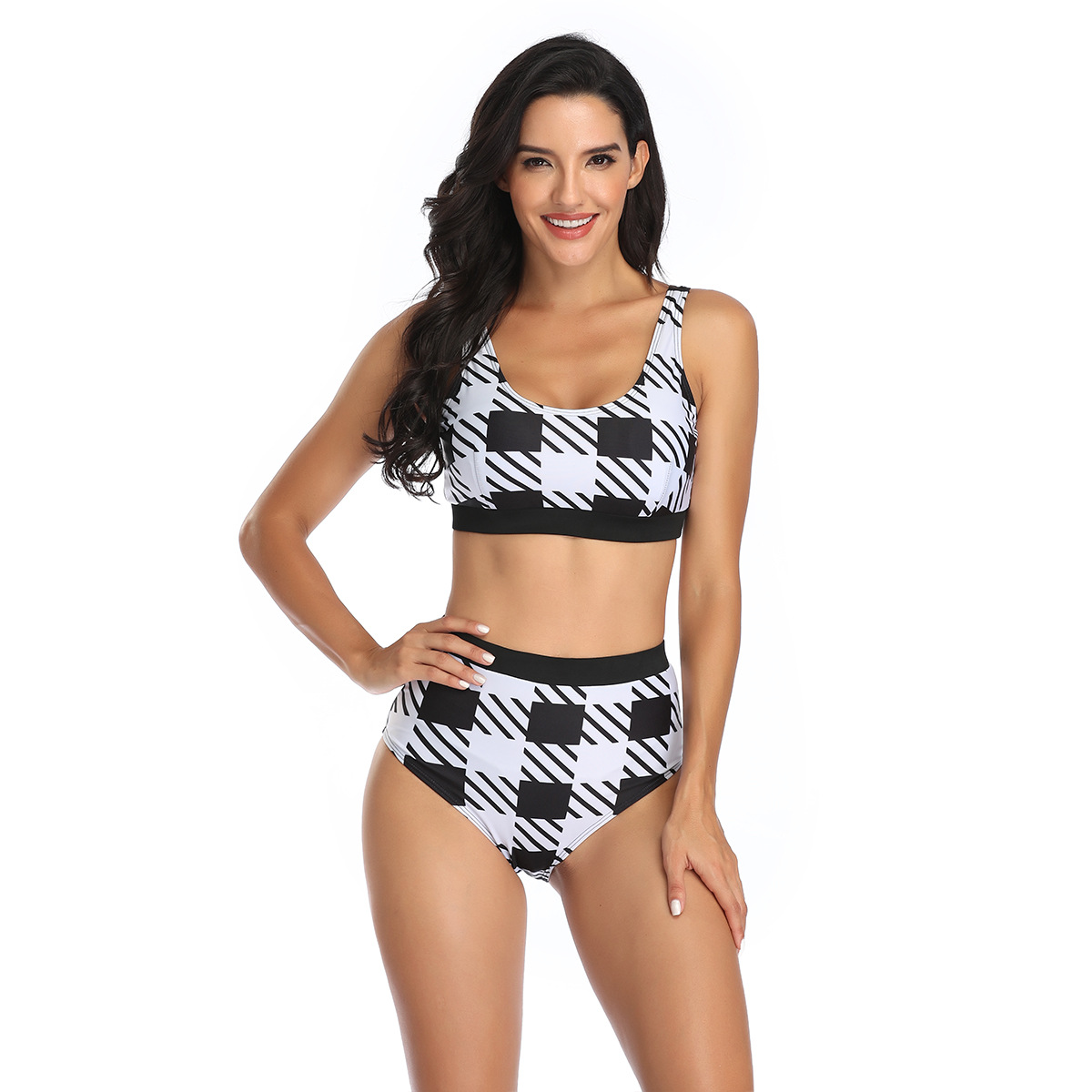 New European and American Sports Vest Split Boxer Bikini Set Amazon Aliexpress Manufacturer Wholesale