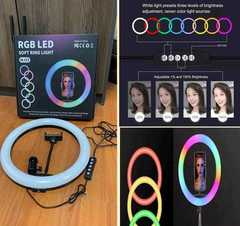 Factory RGB Running Rainbow LED Light 8-10-12-13-14-16-18 Inches LED Colorful Fill Light Ring Light