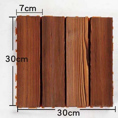 Anti-corrosive wood floor garden balcony wood board outdoor board splicing courtyard ground paving flooring