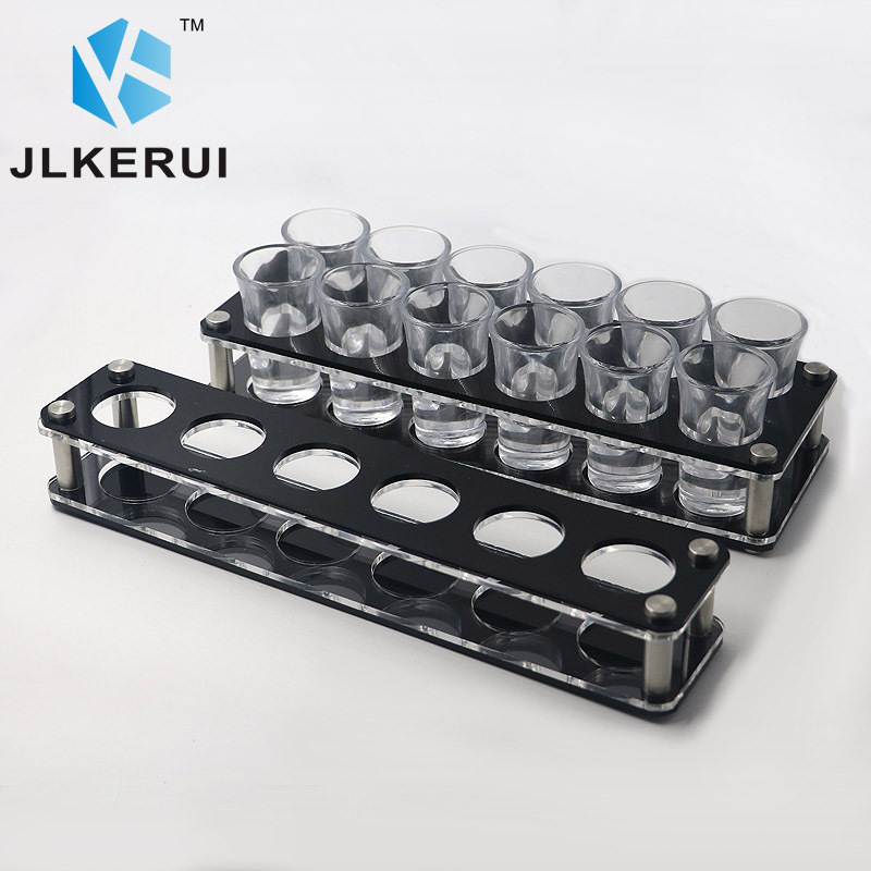 Sostenedor de taza de acrílico marco redondo bar KTV espíritus Marco de vidrio de la bala Copa redonda titular de copa de vino 6 agujeros/12 agujeros