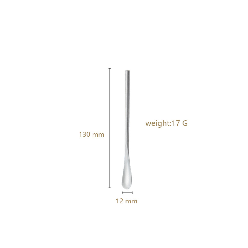 Cuchara pequeña de acero inoxidable 304 de estilo japonés con mango largo, forma de abeja, ideal para café, postres, hielo y cócteles._voghion.com