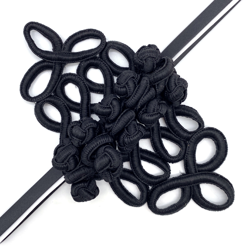 柏熙辅料盘扣叶形十个钮头新年童装戏服腰带饰品装饰纽扣民族风