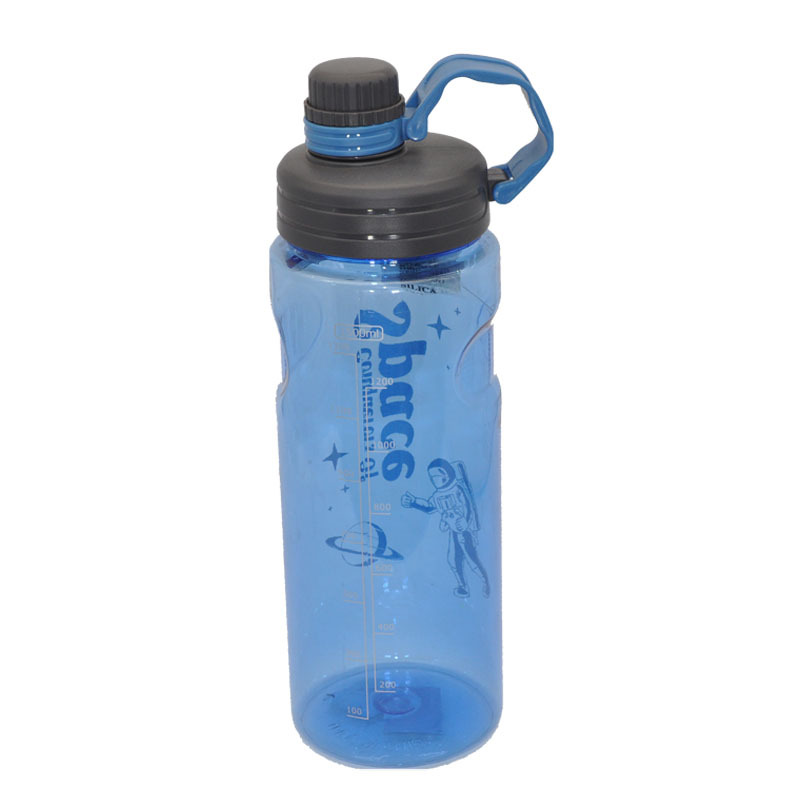 Botella de agua de plástico Weilong de gran capacidad para verano, botella de agua para exteriores para hombres y mujeres, adecuada para obras de construcción, fitness, playa, deportes espaciales.