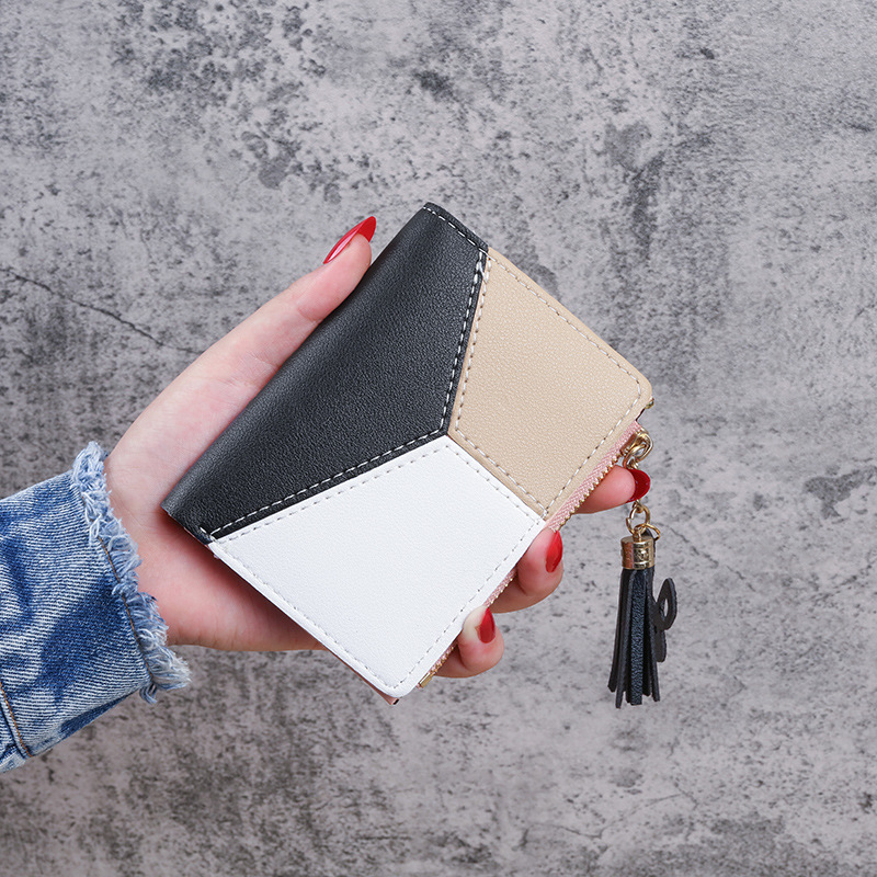 2025 Tassel Korean Style New Women's Wallet Short Cross-Border Wallet Multifunctional Zipper Wallet