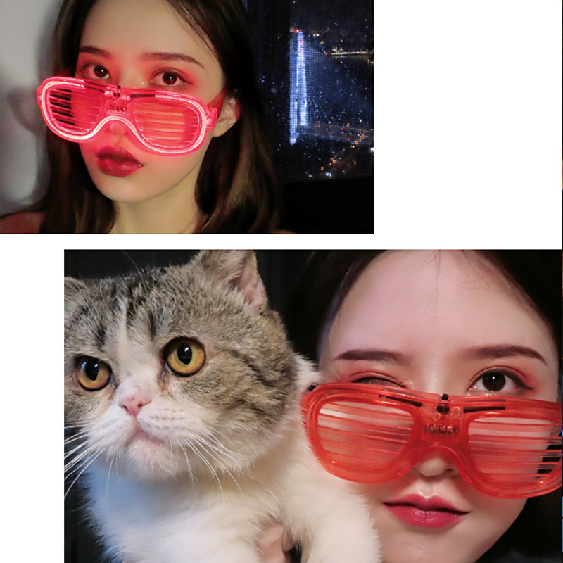 Gafas LED de Persiana de Plástico ABS con Tres Modos de Parpadeo para Fiestas y Bares image 10