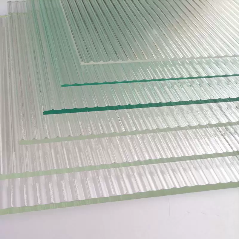 厂家直营超白长虹玻璃柜门瓦楞玻璃长虹钢化玻璃玄关屏风压茶玻璃