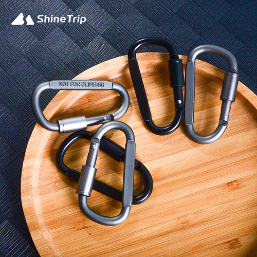 Aluminum alloy D-type quick-hook buckle tactical outdoor equipment tool multi-functional carabiner EDC backpack with lock hook
