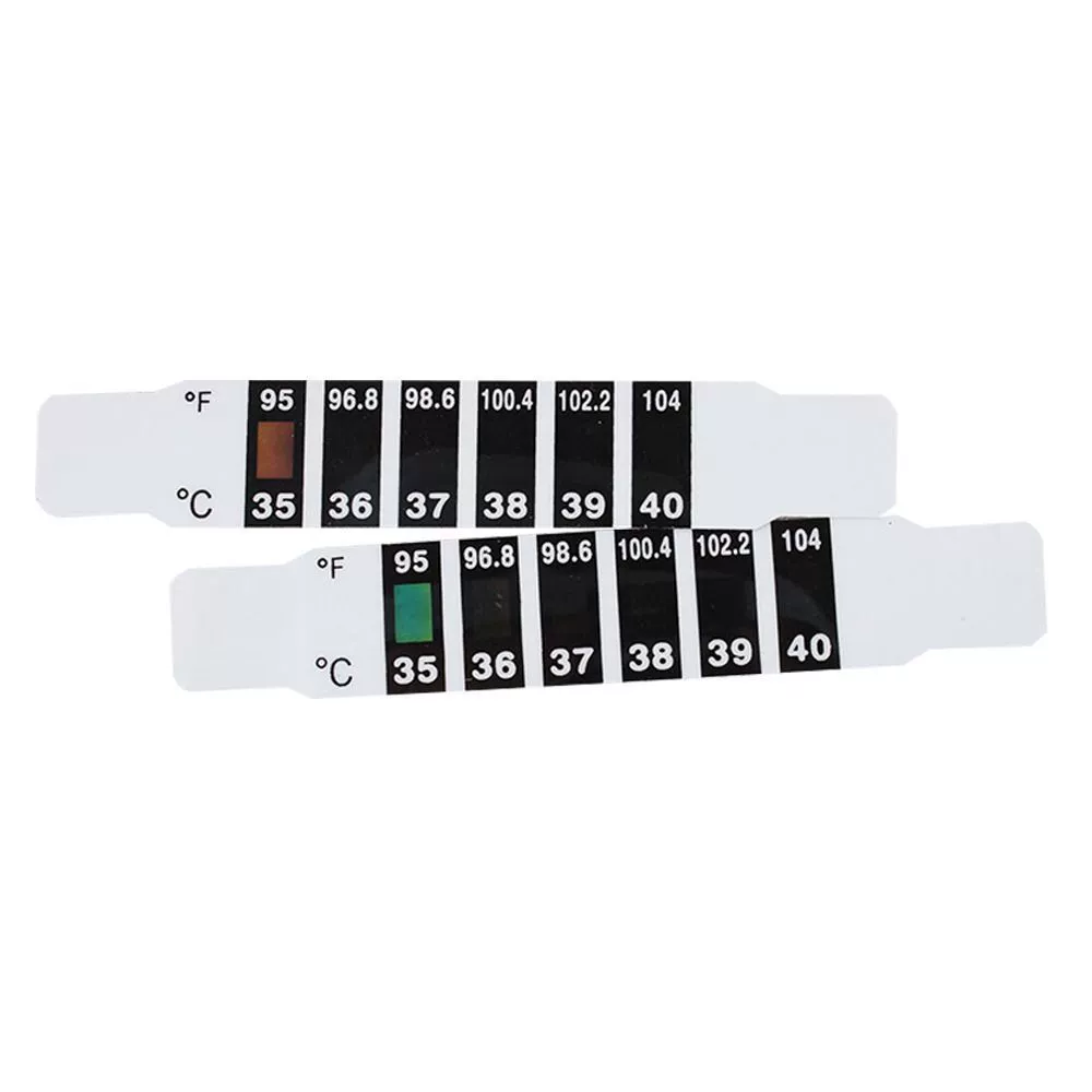Термометр, меняющий цвет Наклейка с изменением температуры цвета Наклейка с температурой на лбу Цифровой дисплей Наклейка для измерения температуры Чувствительная к температуре наклейка