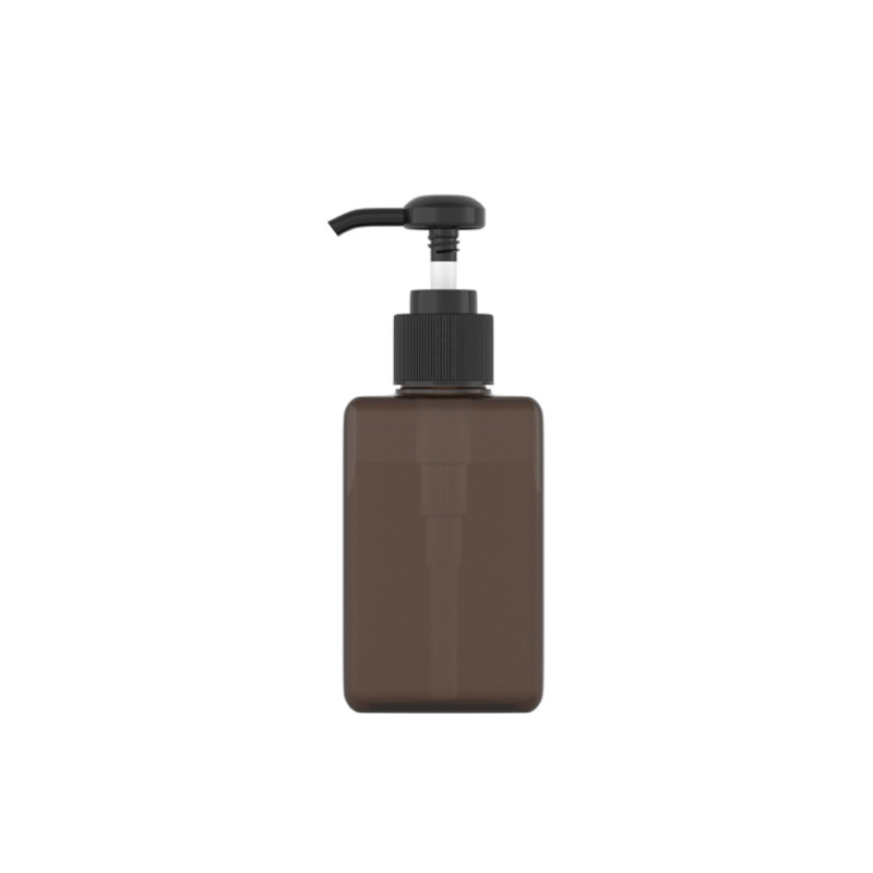 Botella de loción cuadrada de 100ml botella de champú botella de gel de ducha de prensa botella de desinfectante de manos cosmética botella vacía