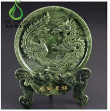 厂家直供南玉平安扣摆件 岫玉平安壁浮雕和氏璧工艺礼品摆件货源