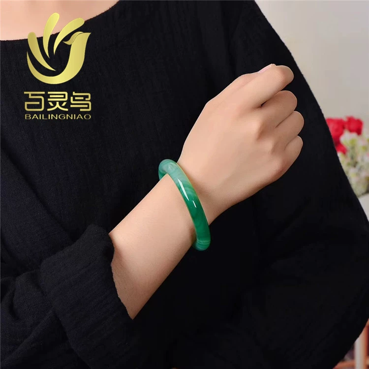 Organic green agate bracelet, accessory, Birthday gift, wholesale