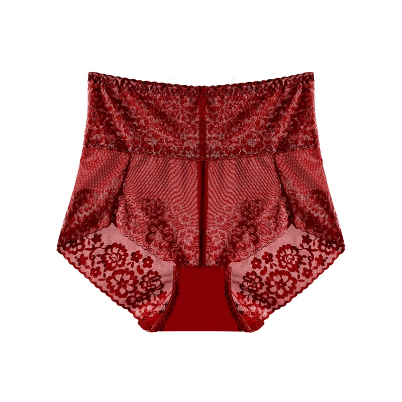 Трусы с высокой талией и кружевной формой, женские plus size (941XL/950L/951XXL), в нескольких цветах