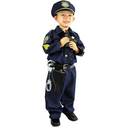 Kids Police Cosplay Kids Game Show Halloween Costume Party Costumes