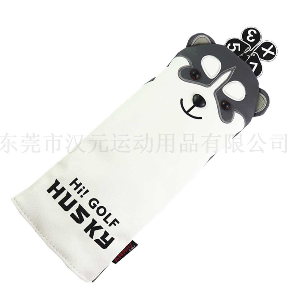Fabricante OBM e-commerce Golf Club de madera Manga Club cabeza protección lindo Husky headcover