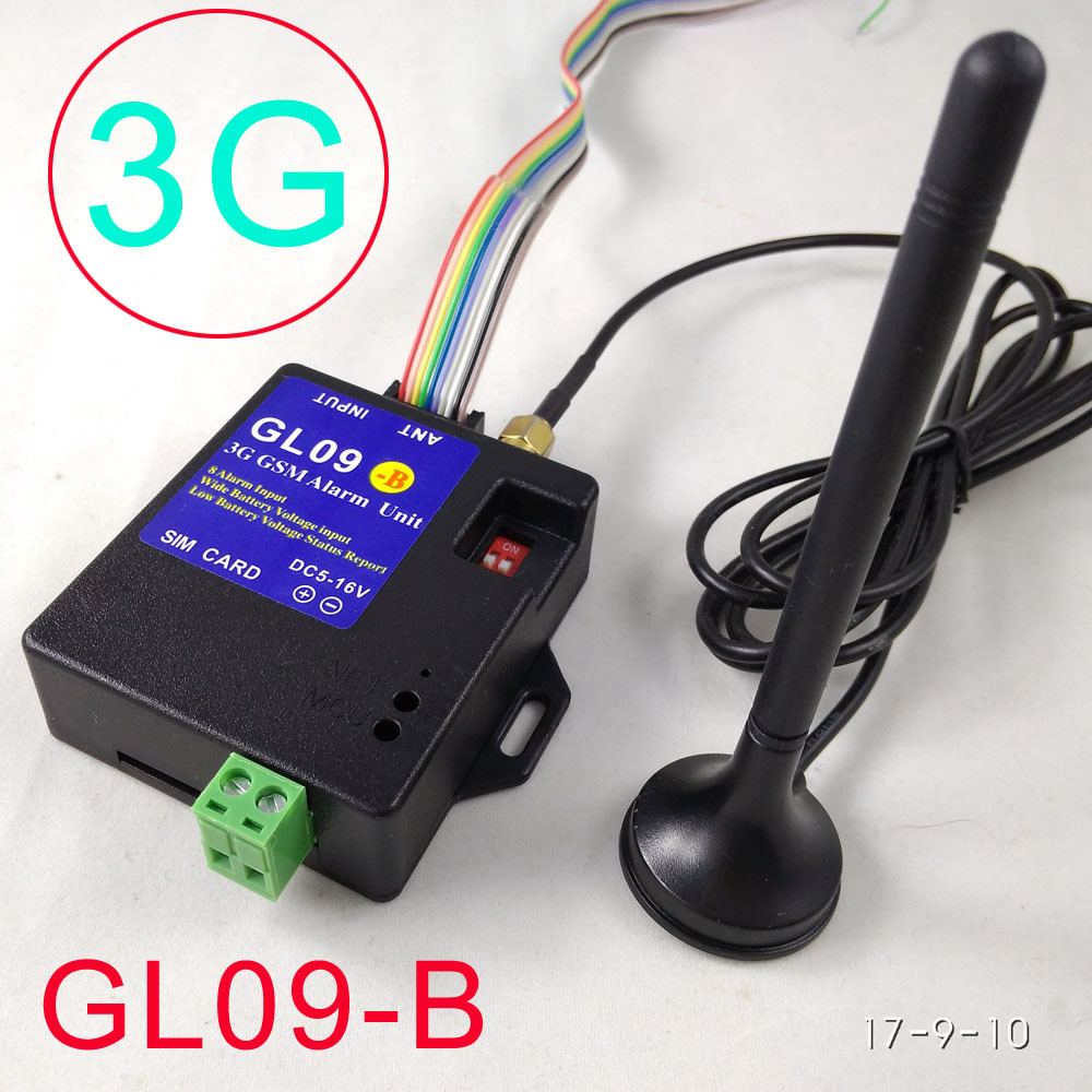 3G 版本GL09低功耗新品8路输入的短信电话报警主机（外销）
