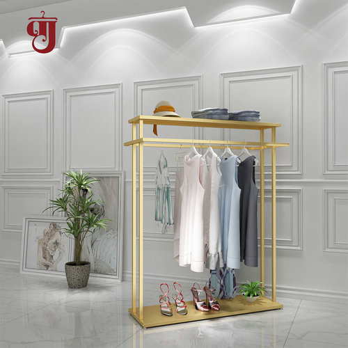 Clothing store shelf display stand floor-standing clothes island hanging rack floor-mounted hanger unisex children's clothing display rack