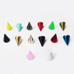 7x10mm Fashion Bag Packaging Hardware Accessories Tapered Pop rivets Wholesale Brass Conical Pop rivets with Screws