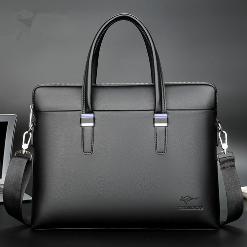 Cross-border supply men's handbags shoulder crossbody bag business briefcase computer bag soft leather men's bag