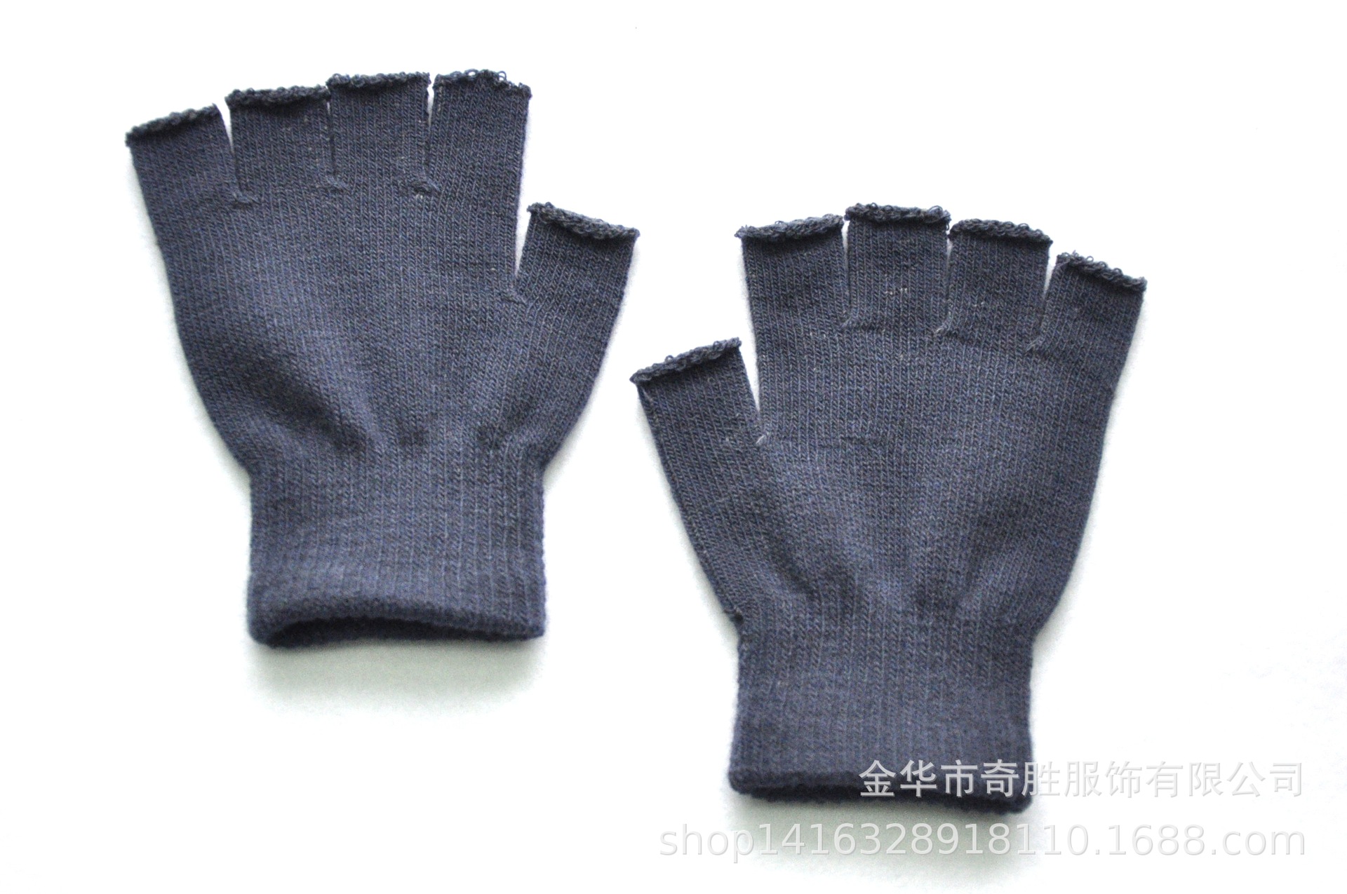 Adultos invierno cálido punto medio Palma medio dedo guantes hombres y mujeres estudiantes montando medio dedo guantes al por mayor