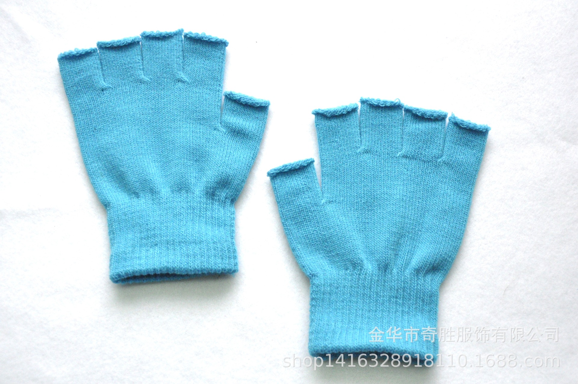 Adultos invierno cálido punto medio Palma medio dedo guantes hombres y mujeres estudiantes montando medio dedo guantes al por mayor