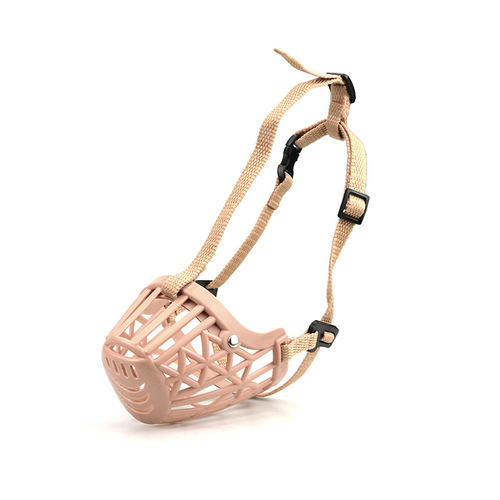 Dog muzzle, anti-biting, anti-barking, polypropylene webbing, soft plastic, breathable mesh muzzle, fence dog muzzle manufacturer wholesale