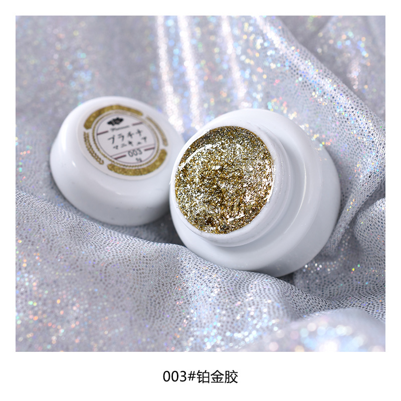 2022 nuevo flash japonés uñas arte de alta densidad de oro y plata platino oro pegamento dibujo dibujable pintado fototerapia pegamento para la tienda