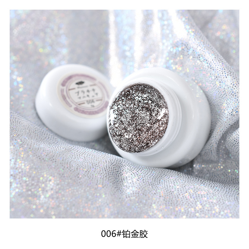 2022 nuevo flash japonés uñas arte de alta densidad de oro y plata platino oro pegamento dibujo dibujable pintado fototerapia pegamento para la tienda