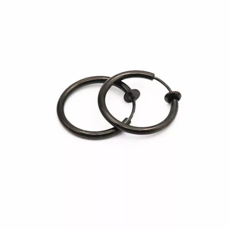 Steel spring stainless steel, ear clips, nose piercing, jewelry, earrings, accessory, new collection