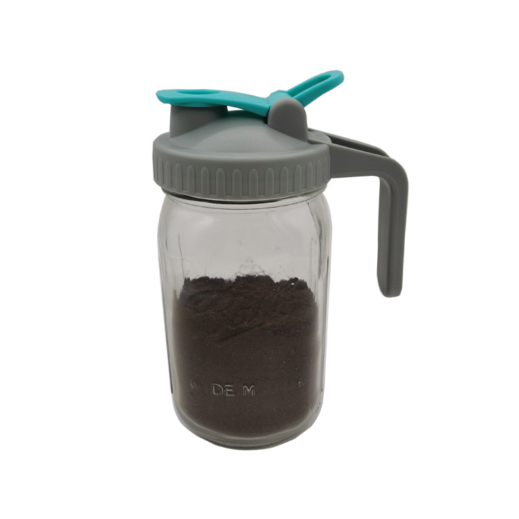 Mason tarro tapa Mason taza con mango sellado grande limón café té mermelada Mason botella mango tapa