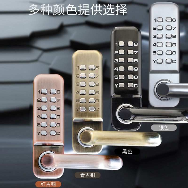 Cerradura de contraseña mecánica impermeable Cerradura de puerta de jardín al aire libre Cerradura de puerta de hierro Cerradura de clave digital