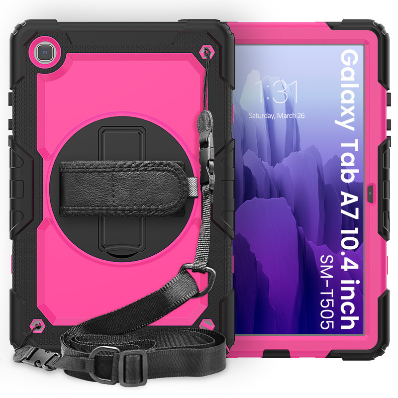 Suitable for Samsung Tab A8X200 Silicone Protective Case T500 Griffin T220 Hand Strap Anti-Fall Case European and American Style Suitable for Samsung Tab A8X200 Silicone Protective Case T500 Griffin T220 Hand Strap Anti-Fall Case European and American Style