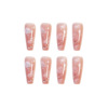 Nude nail stickers for manicure, waterproof removable fake nails for nails