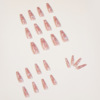 Nude nail stickers for manicure, waterproof removable fake nails for nails