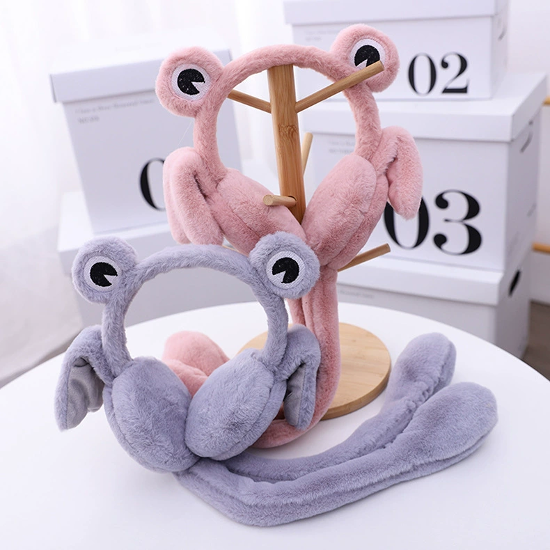 Лягушачьи уши движущиеся наушники 2020 Зима Детские наушники Милая подушка безопасности Наушники интернет-знаменитостей RN1081