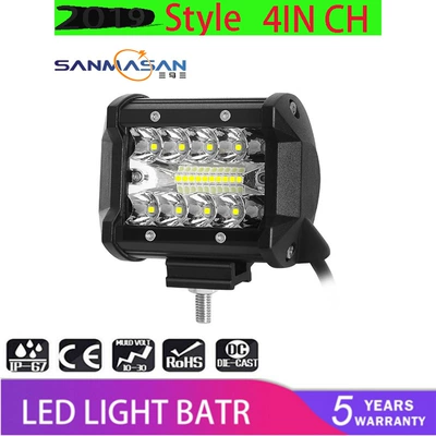 Factory direct supply new car led work lamp three-mesh 60w20 lamp motorcycle lighting maintenance off-road spotlights (İşçi projektorları) - 60w20-lamp-1-100-white