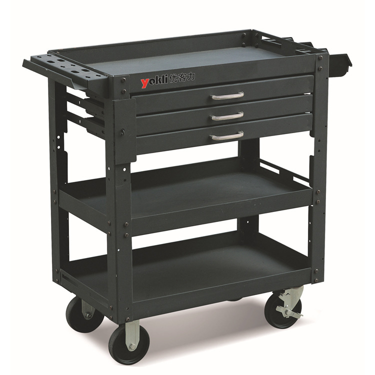 【一件代发】优客力可移动钢制工具车|带抽屉工具推车|无锡工具车