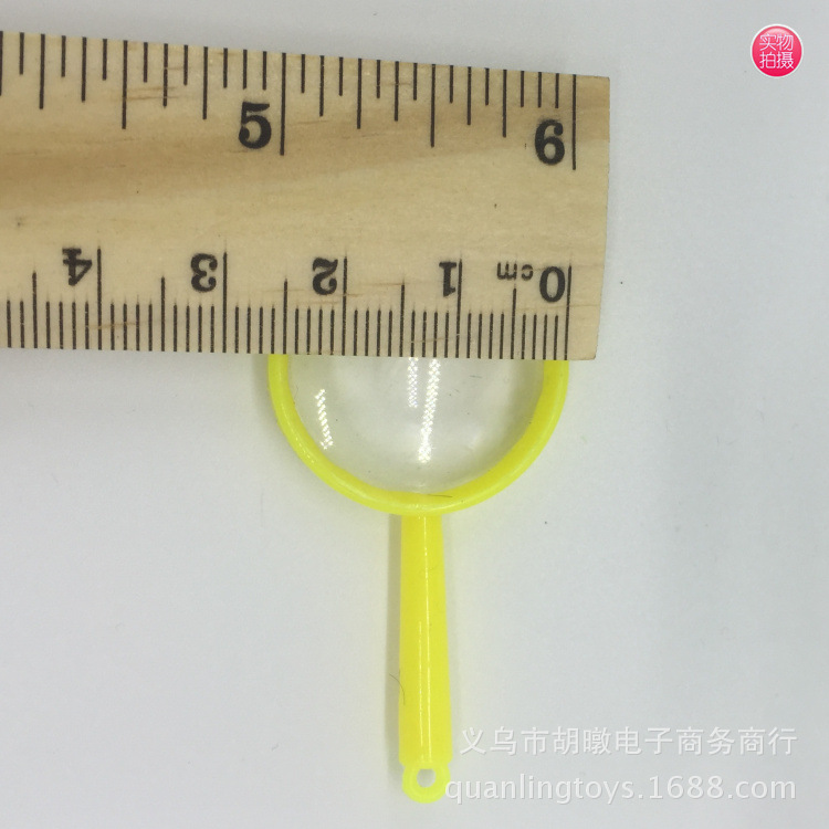 Manufacturer Direct Supply Plastic Magnifying Glass Handheld Children's Colorful Small Number Magnifying Glass 2.5*5cm Mini Model